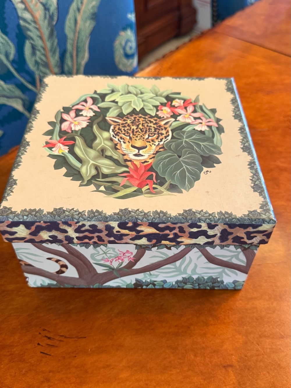 Tropical Leopard Decorative Storage Box
